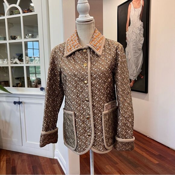 Burberry Brown and Orange Jacket - Picture 1 of 10